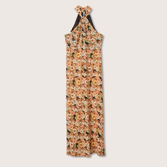 Floral Print Halter Dress - Picture 5 of 10